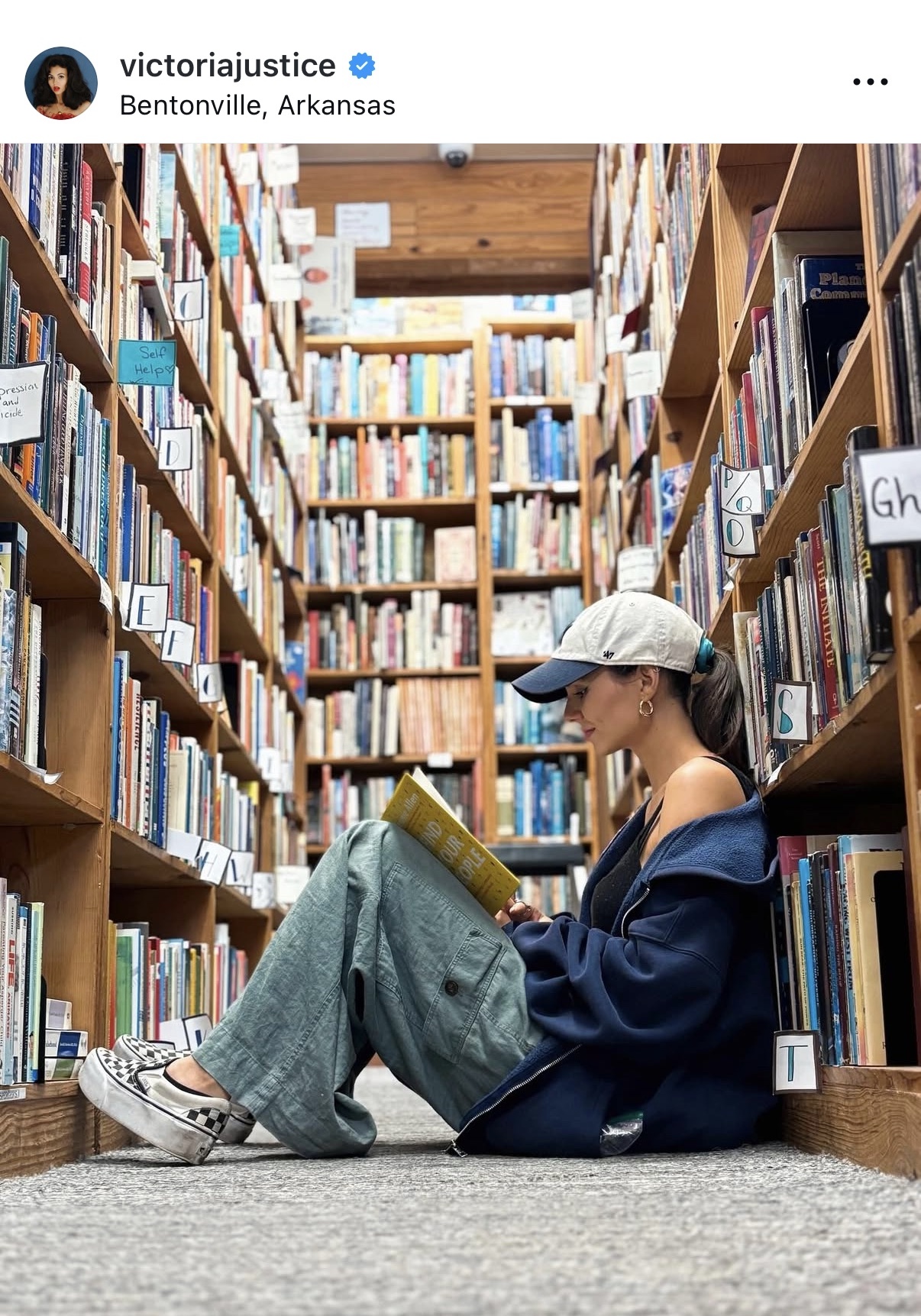 Victoria Justice Reading in Bentonville, Arkansas.