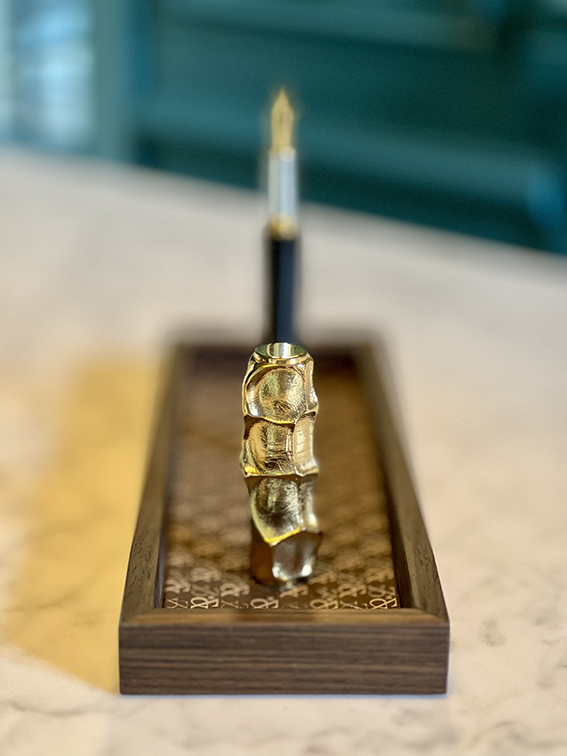 Bronze sculpture by Forest Audiard, created from a real hand imprint — a timeless symbol of legacy and transmission.