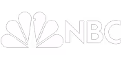 NBC logo featuring a stylized peacock with colorful feathers and the letters NBC.