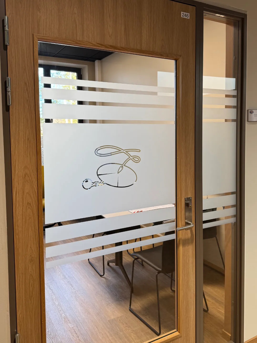 Dekorasjon glassdør