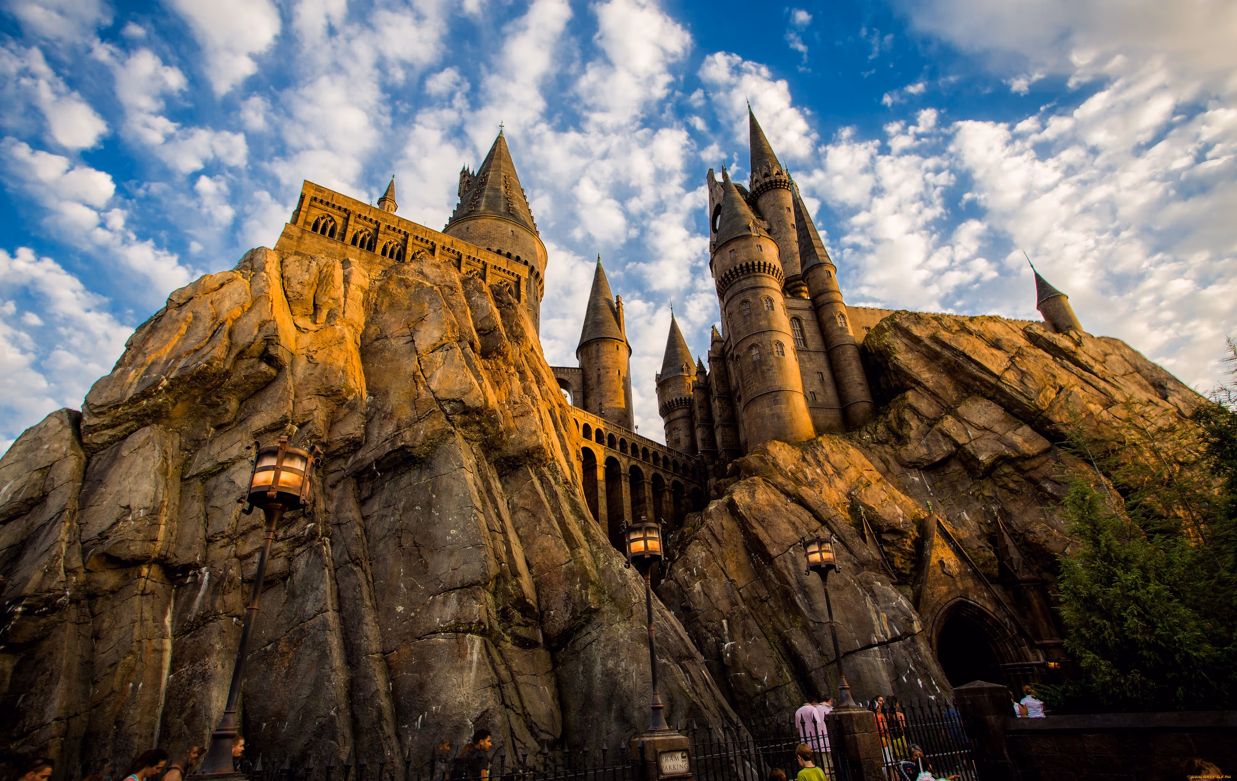 foto sobre castillo de harry potter en universal orlando