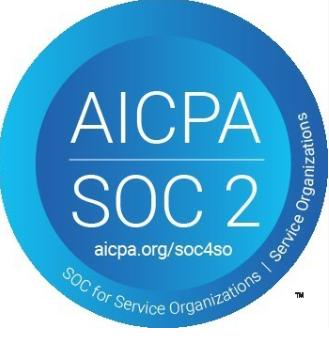 AICPA SOC 2 badge: SOC for Service Organizations