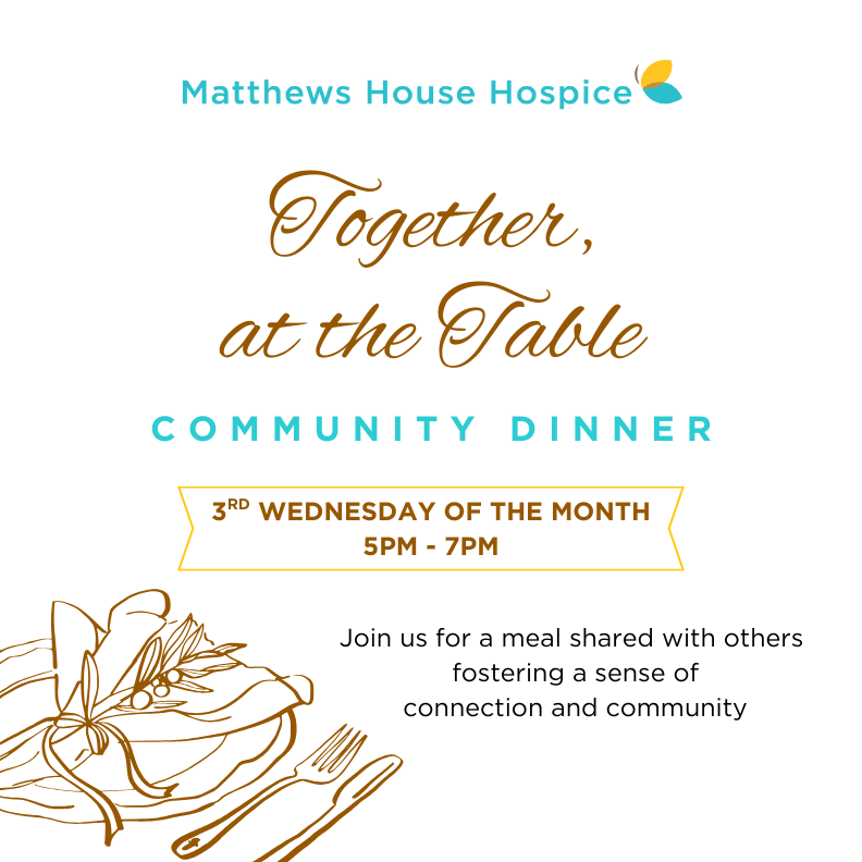 Together, at the table Community Dinner