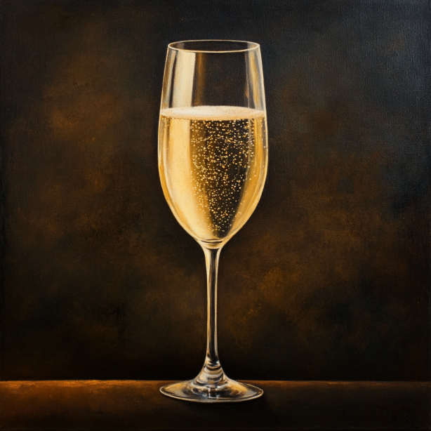 Flûte à champagne servie lors d’un événement