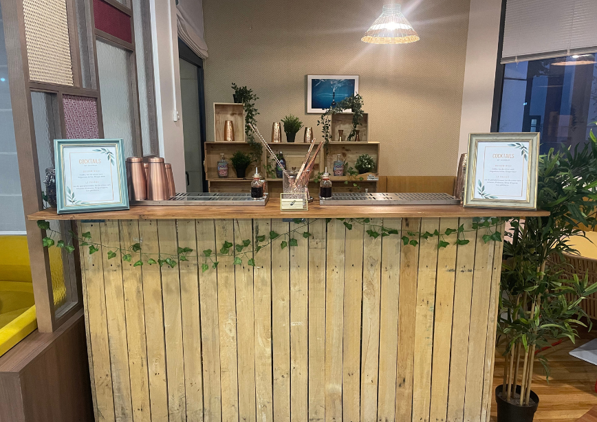 bar en bois 
