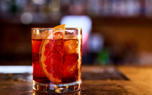 Negroni cocktail gin Campari vermouth rouge