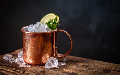 Moscow Mule cocktail vodka ginger beer citron vert mug cuivre