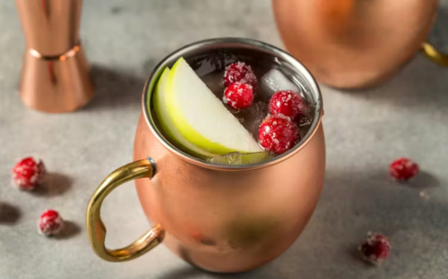 Normandy Mule cocktail calvados ginger beer citron vert pomme