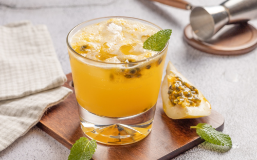 Caipirinha maracuja passion fruit tropical bresilien exotique