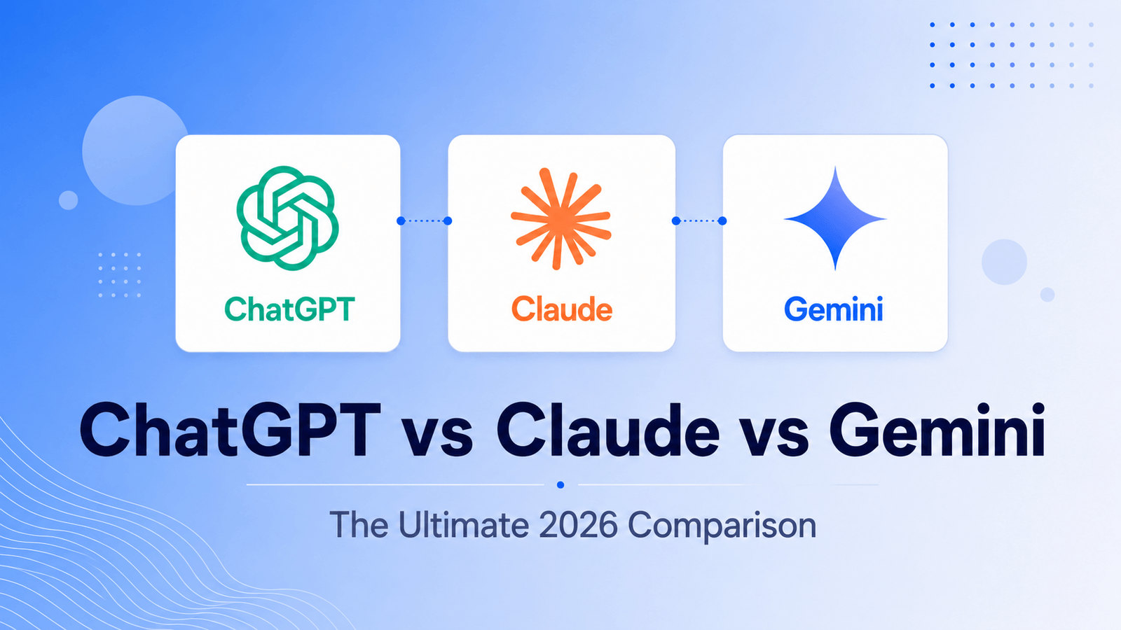 ChatGPT vs Claude vs Gemini: 2026 Comparison | AI Report