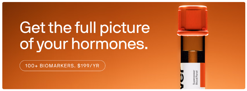 Hormone testing with Superpower — test your hormones at home.