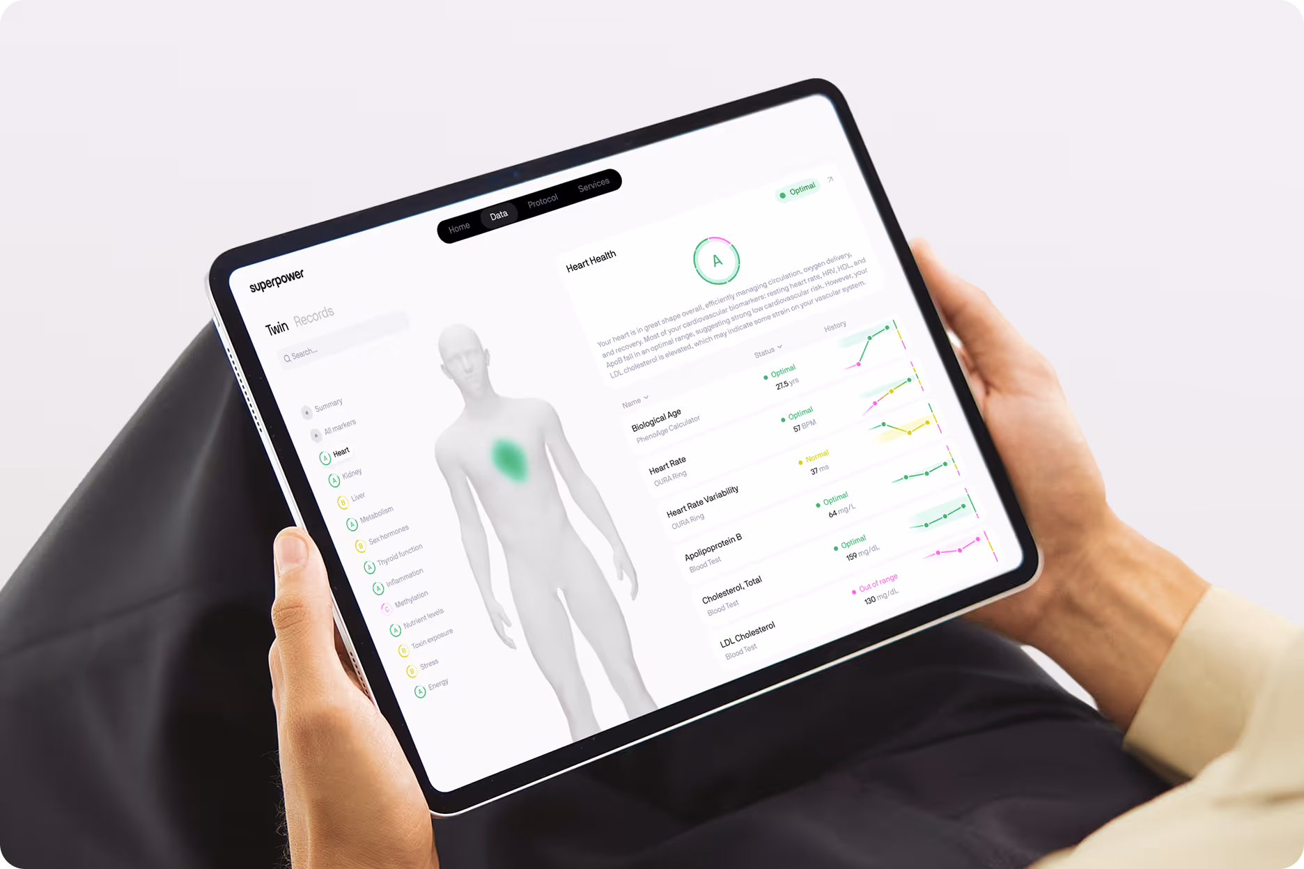 The Superpower dashboard