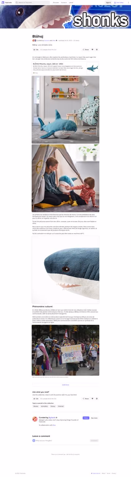 A filled list with a photo cover