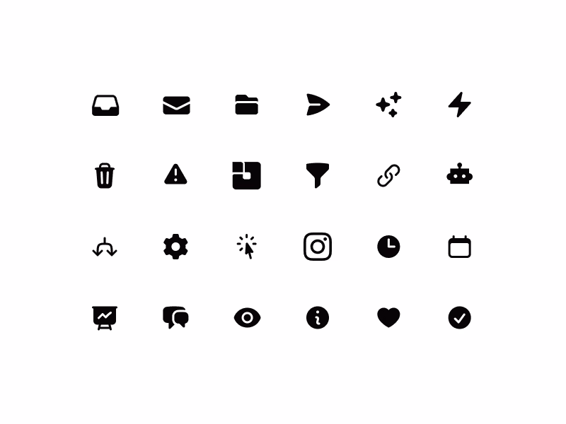A set of icons