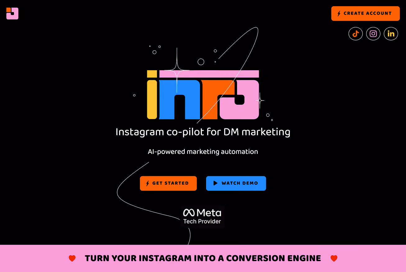 Old Inro's landing page