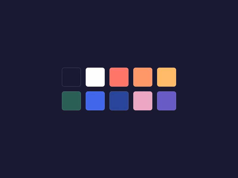 Old color palette