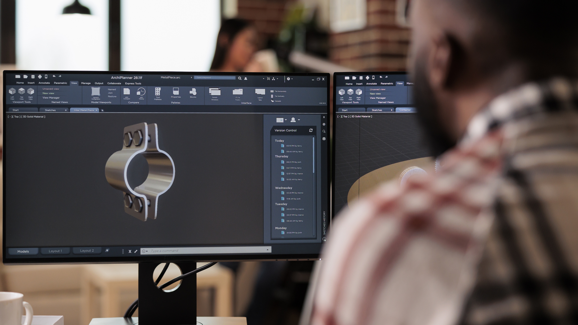 modélisation 3D sur logiciel CAO