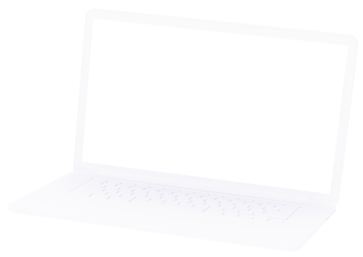A laptop prototype with DyeRecycles landing page scrolling.