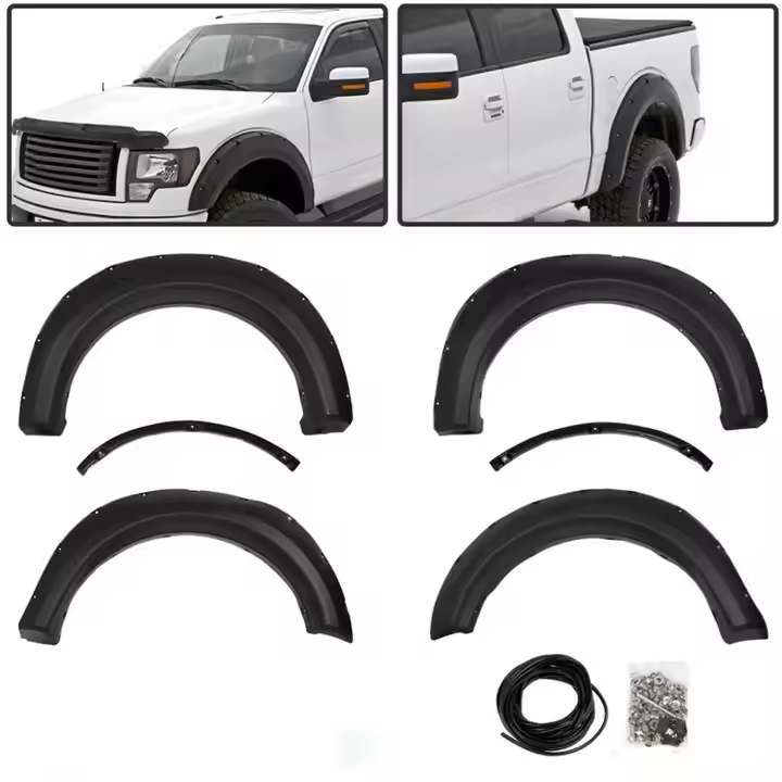 Ford F-150 Fender Flares, 2009–2014 — Matte Black