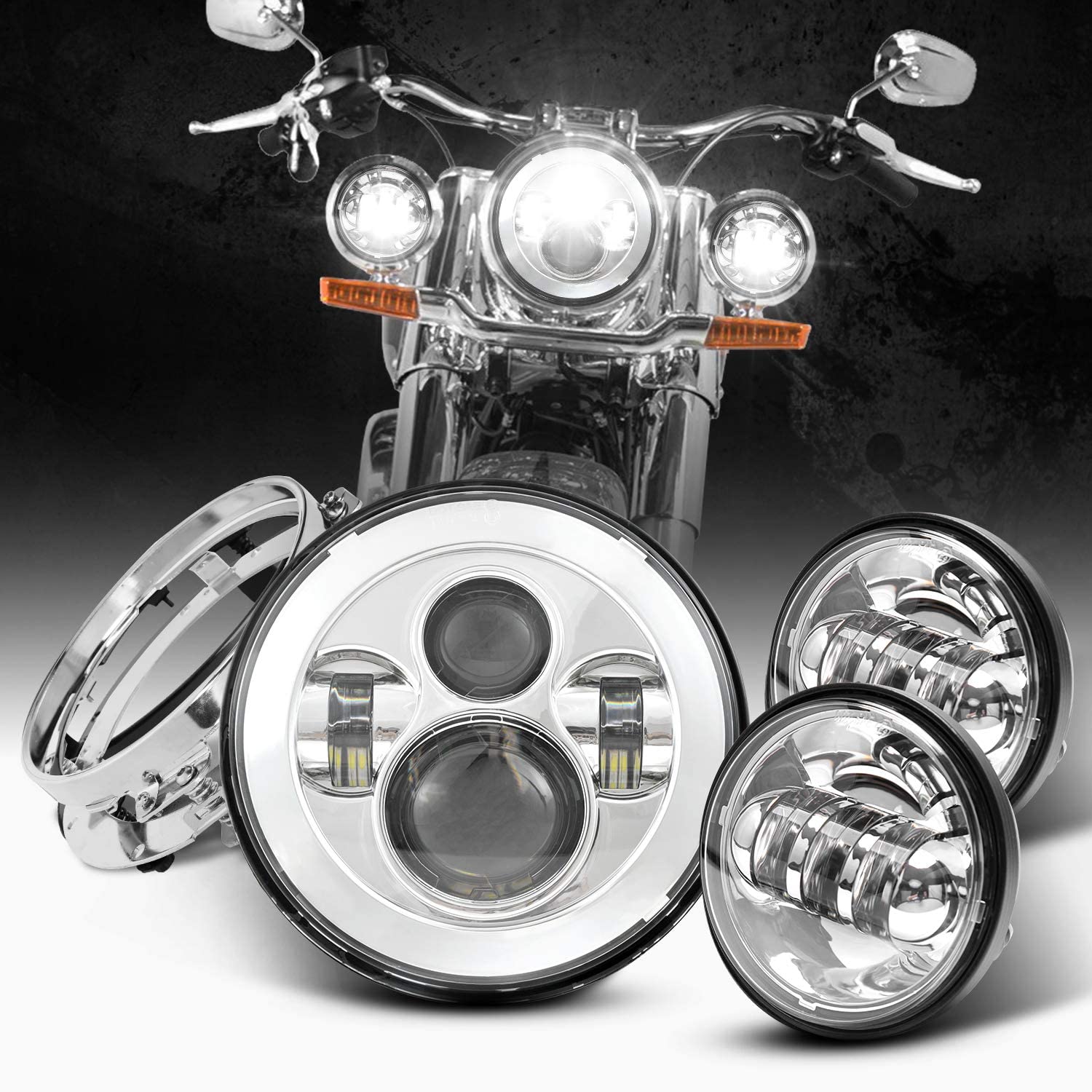 Harley Fog Light Kit - 3in