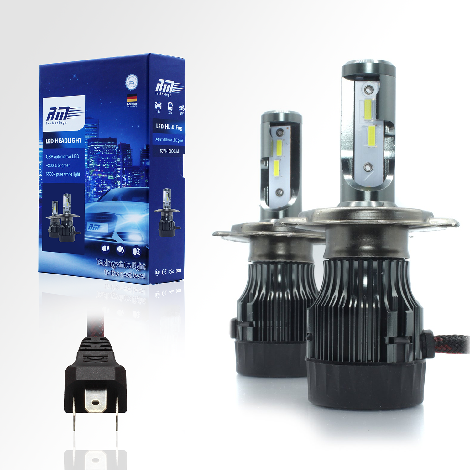 LED Headlight & Fog Light Bulbs — White