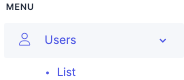 Users > List