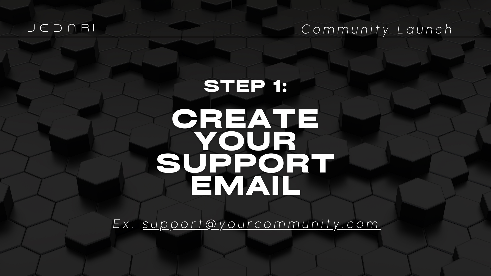 1. create your support email