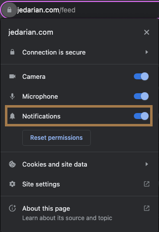 enable notifications