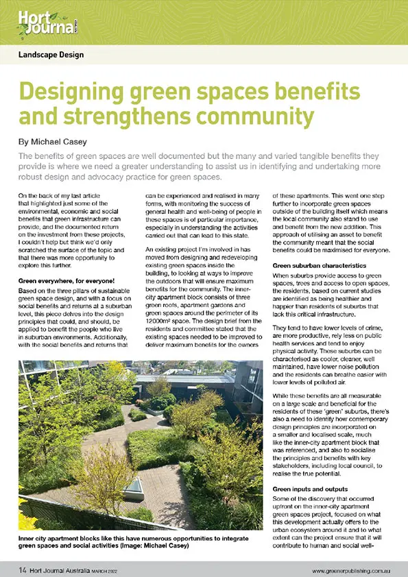 Designing Green Spaces