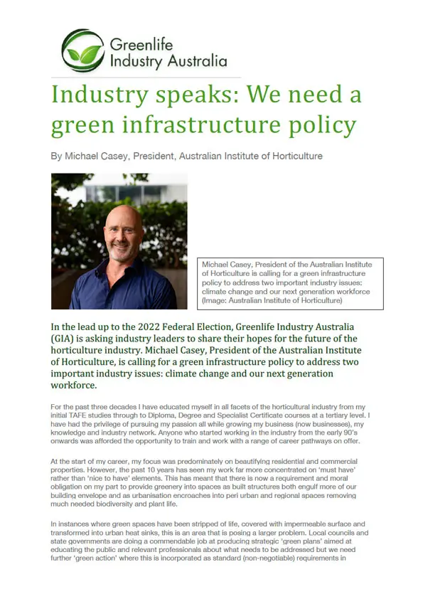 Green Life Industry Speaks