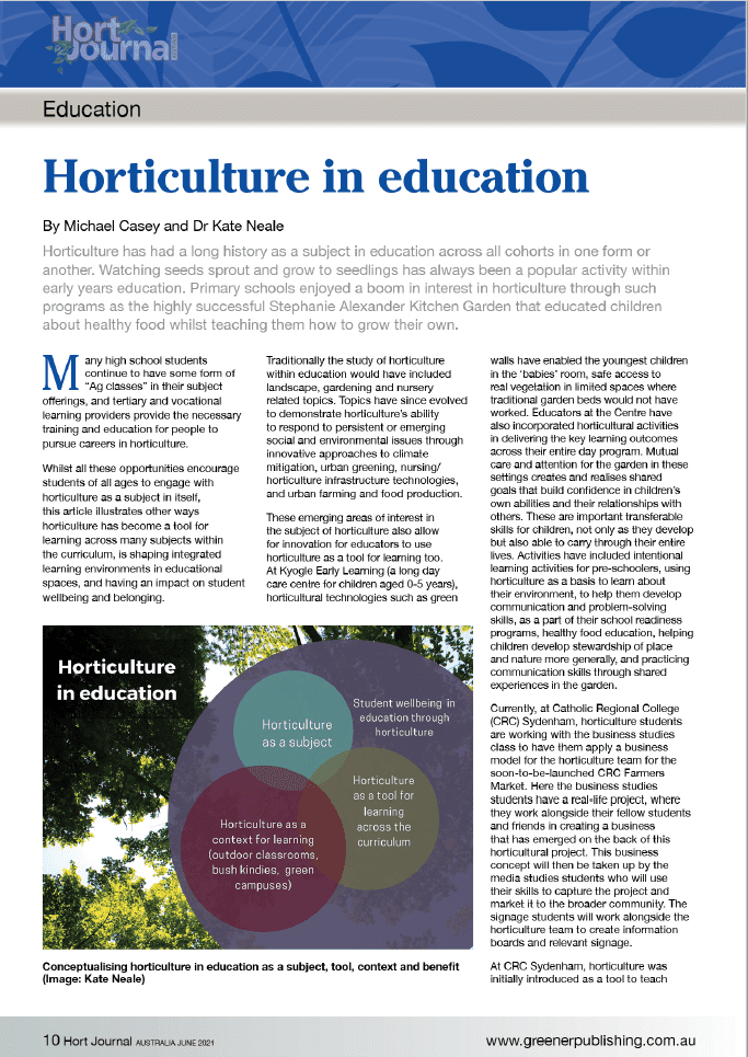 Horticultural In Education