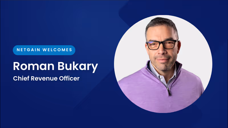 Netgain is excited to announce the appointment of Roman Bukary as Chief Revenue Officer (CRO). 