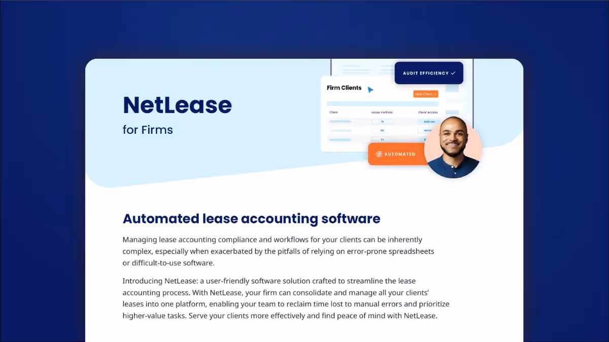 Preview of NetLease for firms one-pager