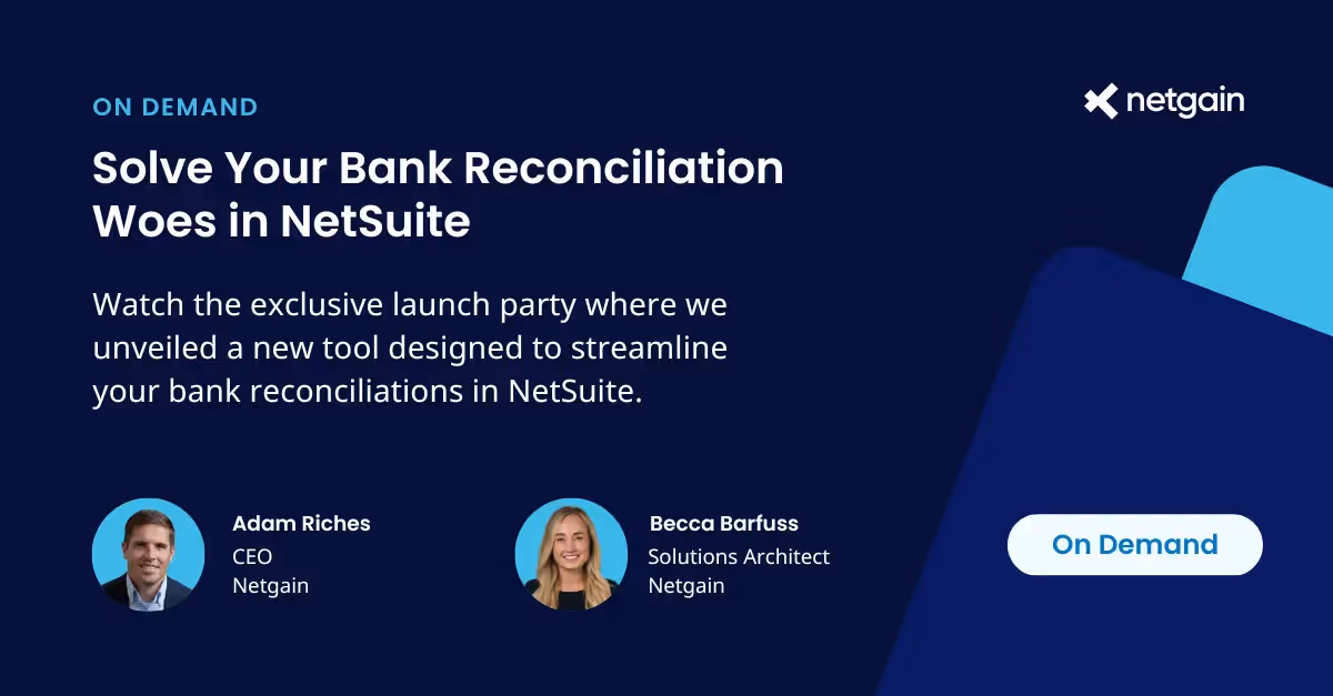 Is reconciling your bank accounts a daily struggle? Managing cash within NetSuite can be frustrating, but it doesn't need to be. Watch today!