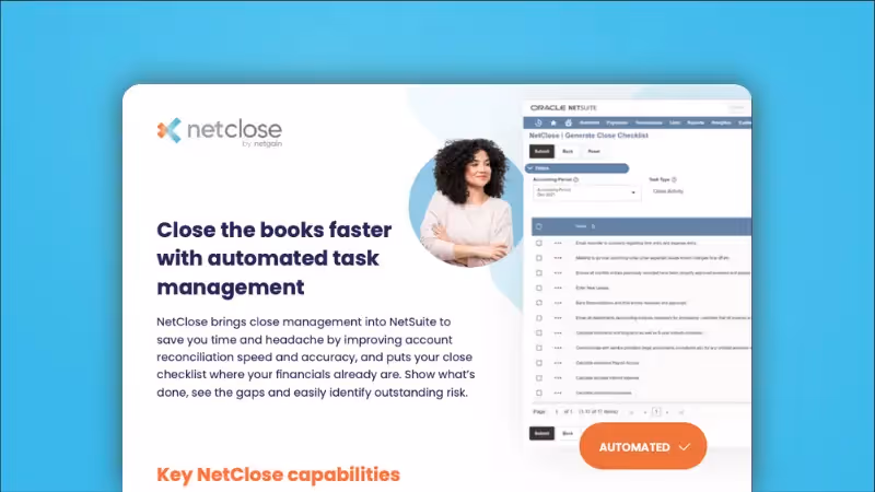 Preview of NetClose one-pager