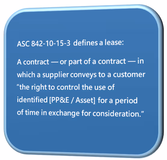 Definition of a lease