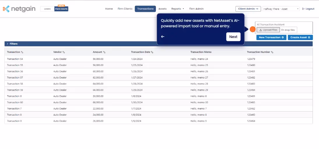NetAsset AI asset creation screen