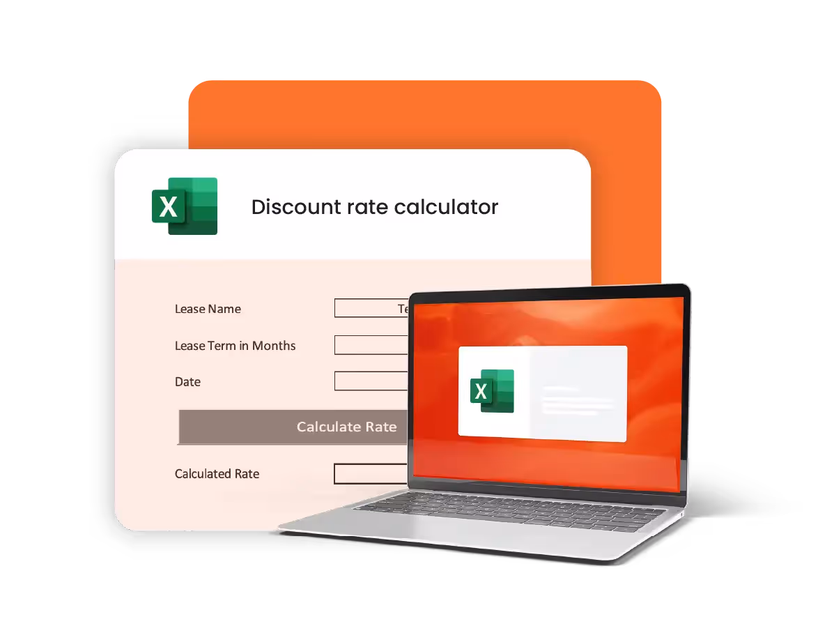 An image of a 'Risk Free Rate Calculator' spreadsheet. This financial tool is designed to compute the appropriate risk-free rate for leases. The calculator features fields for entering the 'Lease Name', 'Lease Term in Months', and the 'Date' for which the rate is to be calculated. The calculated risk-free rate is prominently displayed. A note explains that the tool pulls rates from U.S. Treasury bond terms to find the appropriate rate for lease terms not covered by standard periods. The layout is simple and user-friendly, with a clear focus on functionality and ease of data input for financial analysis.