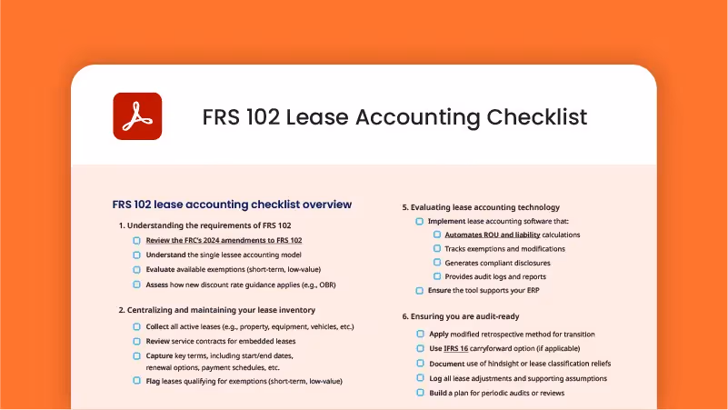 e-Book text: FRS 102 Lease Accounting Checklist 