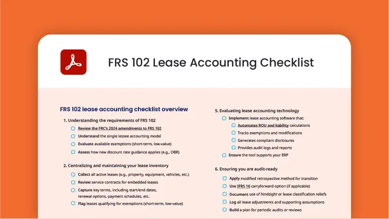 e-Book text: FRS 102 Lease Accounting Checklist