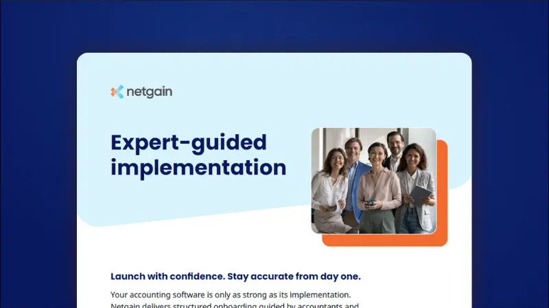 Expert-guided accounting software implementation