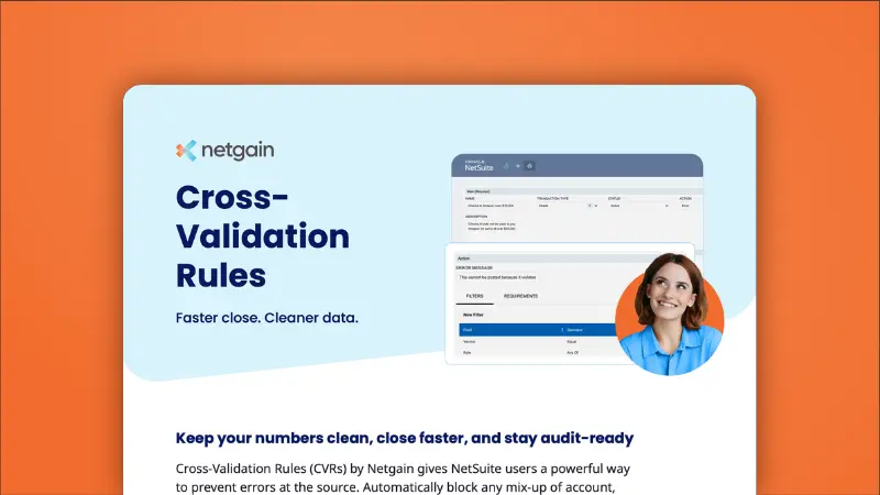 Preview of Cross-Validation Rules One-Pager