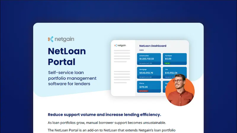 NetLoan Borrower Portal One-Pager Data Sheet