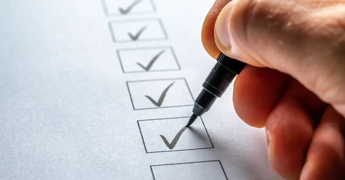 Spring cleaning checklist