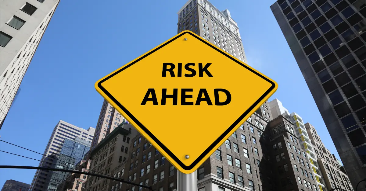 A sign there may be risk ahead