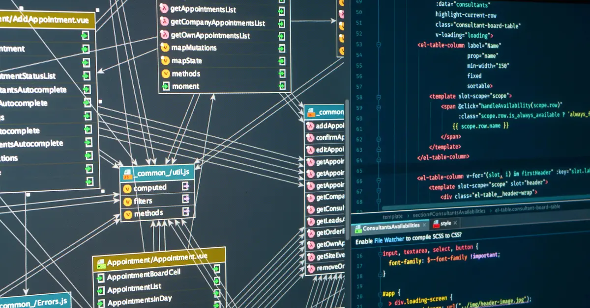 Backend project achitecture of database development planning