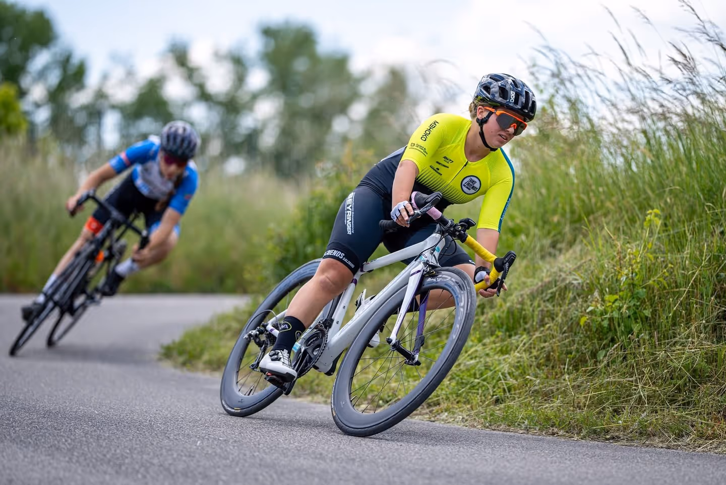 Julia von den Young BikeFriends beim Rennen