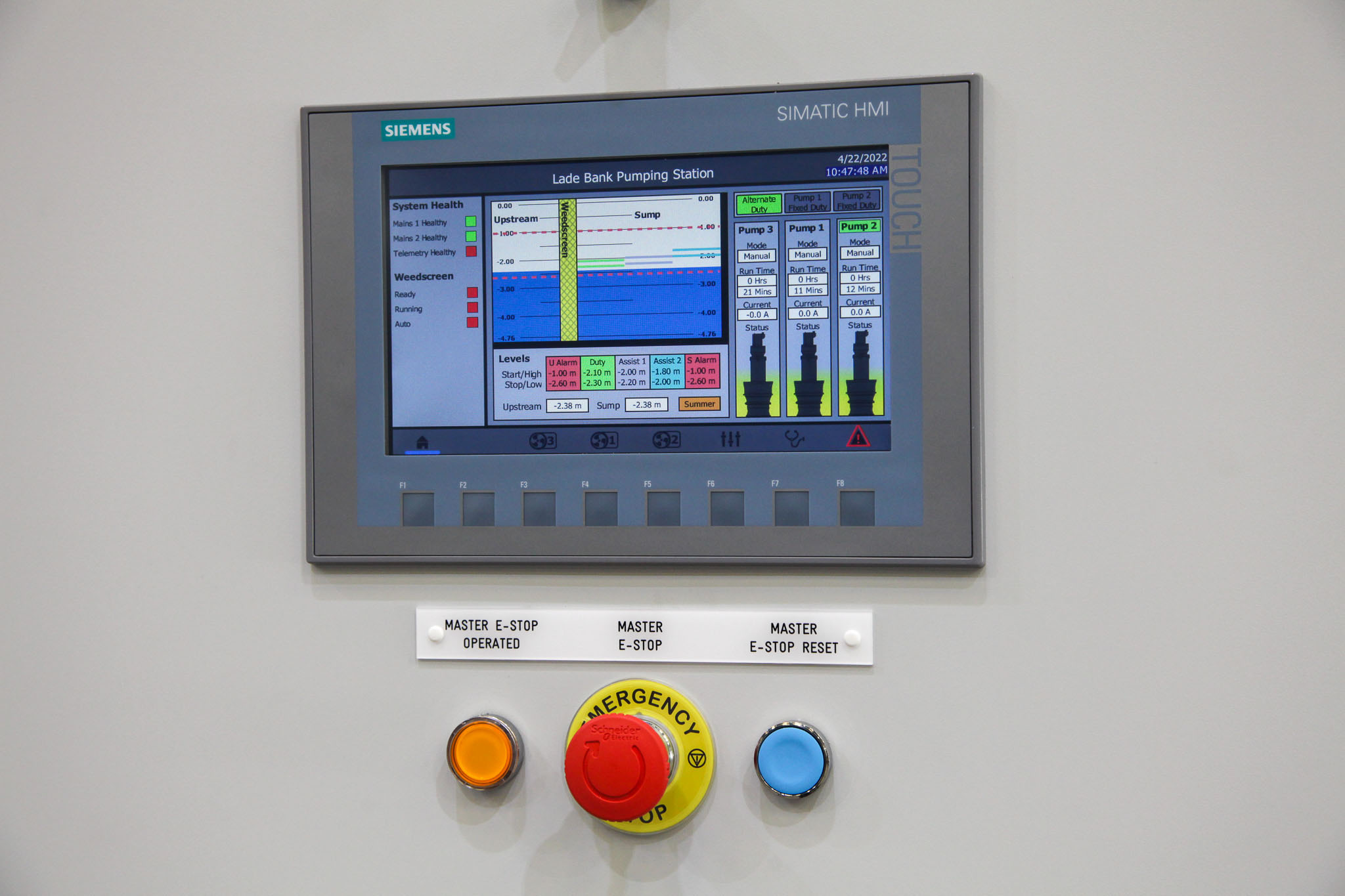 Lade Bank HMI Layout