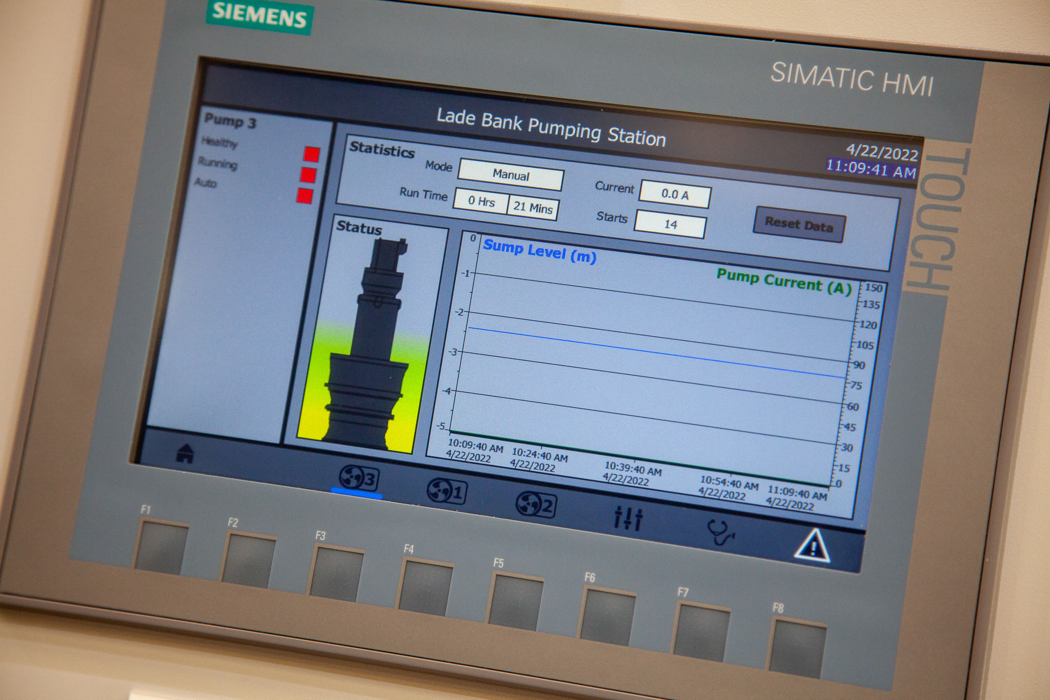 Lade Bank individual Pump HMI 