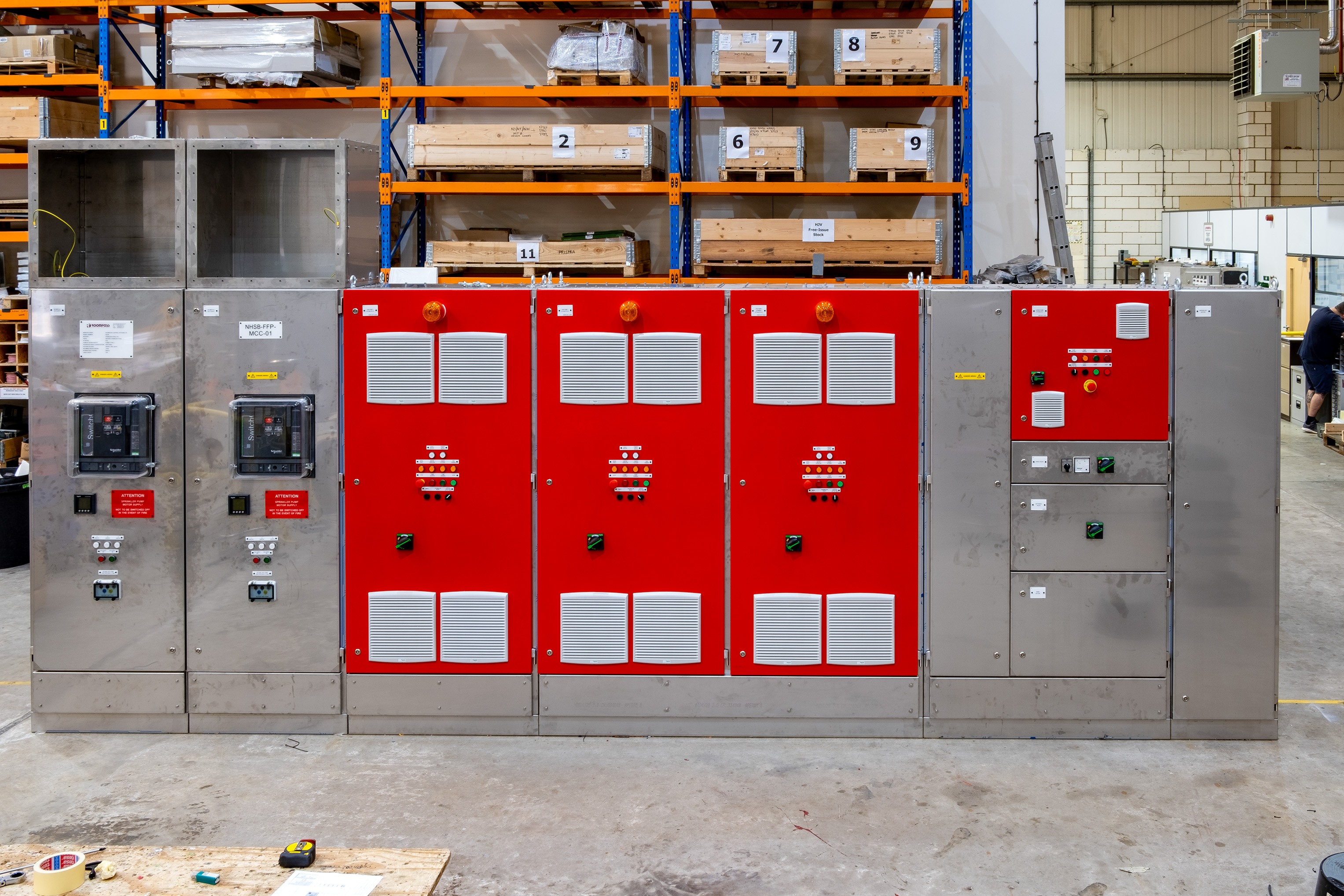Red Fire Panel Silvertown 